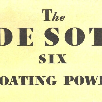 1932 DeSoto Six Folder