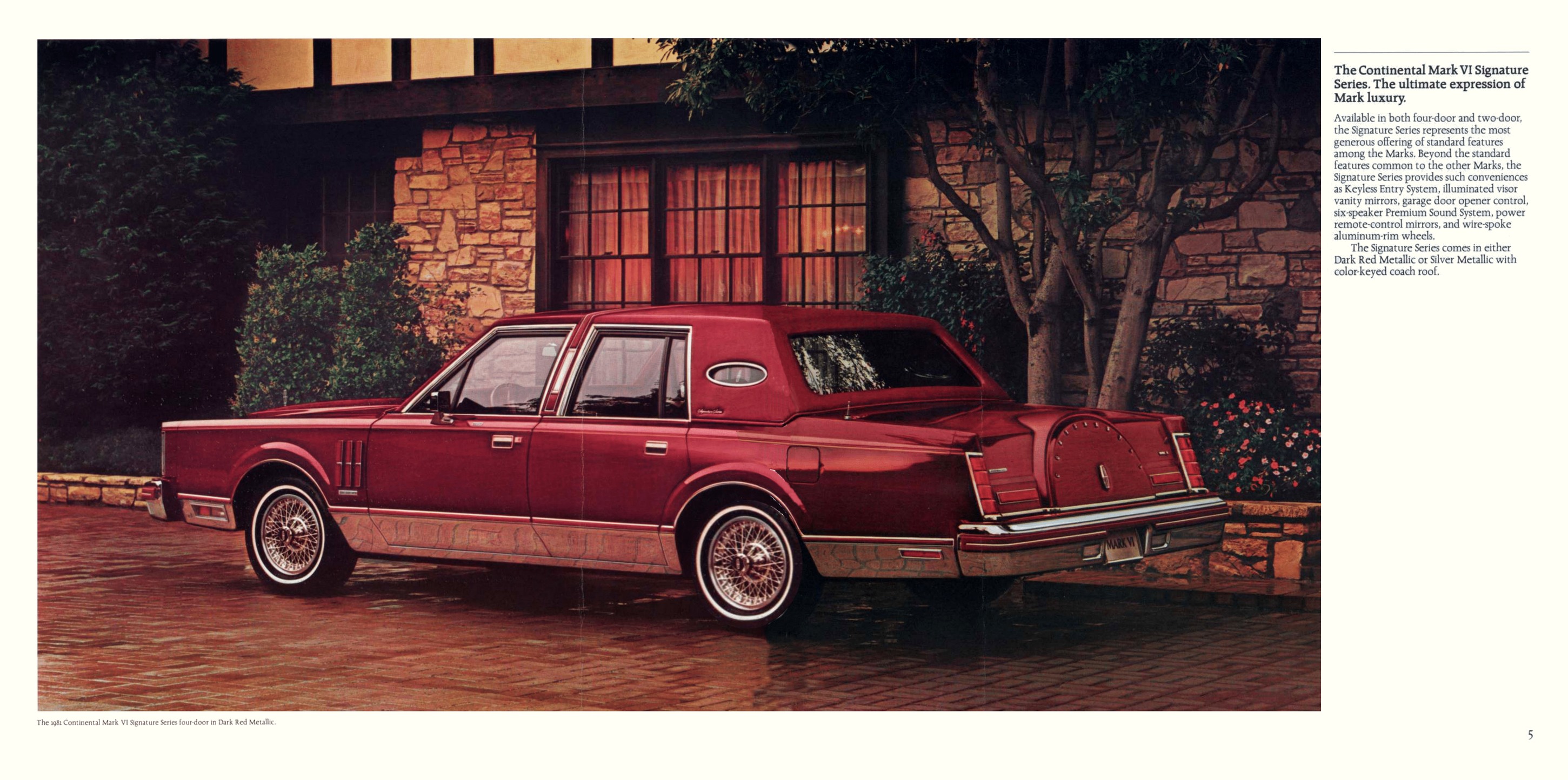 1981 Lincoln Continental Mark VI Brochure (Rev) 04-05