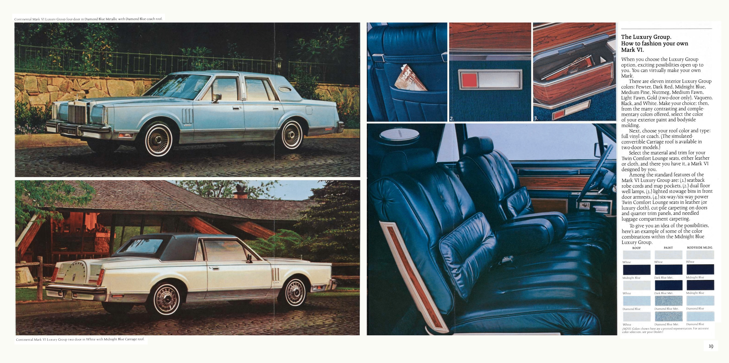 1981 Lincoln Continental Mark VI Brochure (Rev) 18-19