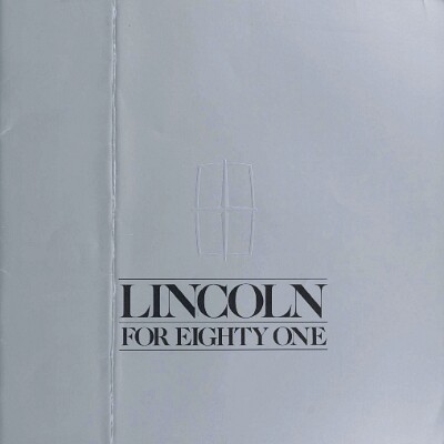 1981 Lincoln Town Car & Coupe - Revised 1980-10
