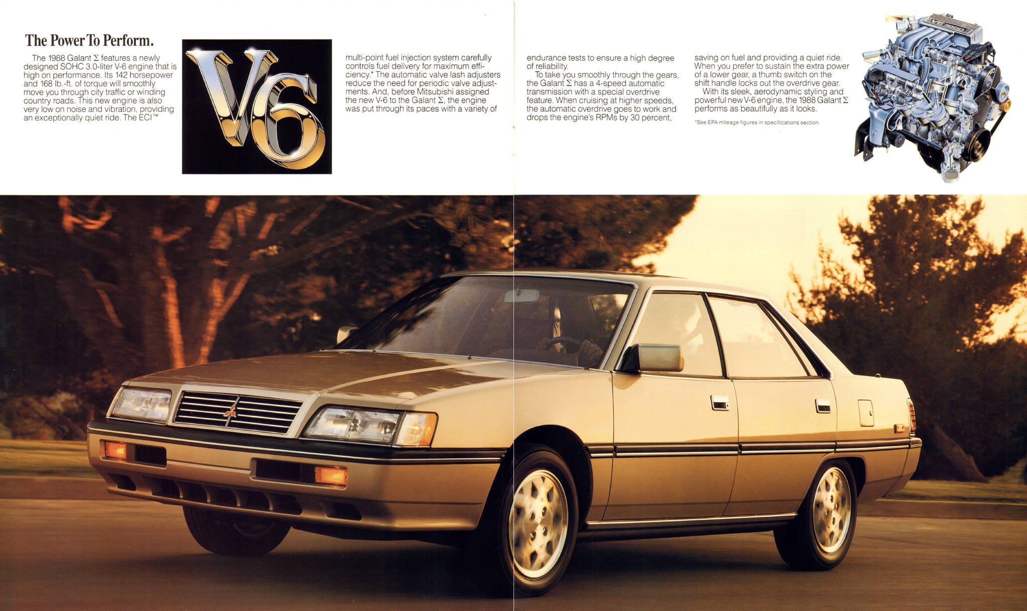 1988 Mitsubishi Galant Sigma Brochure 10-11