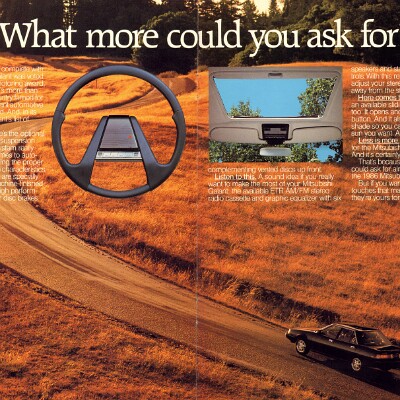 1986 Mitsubishi Galnt Brochure 12-13