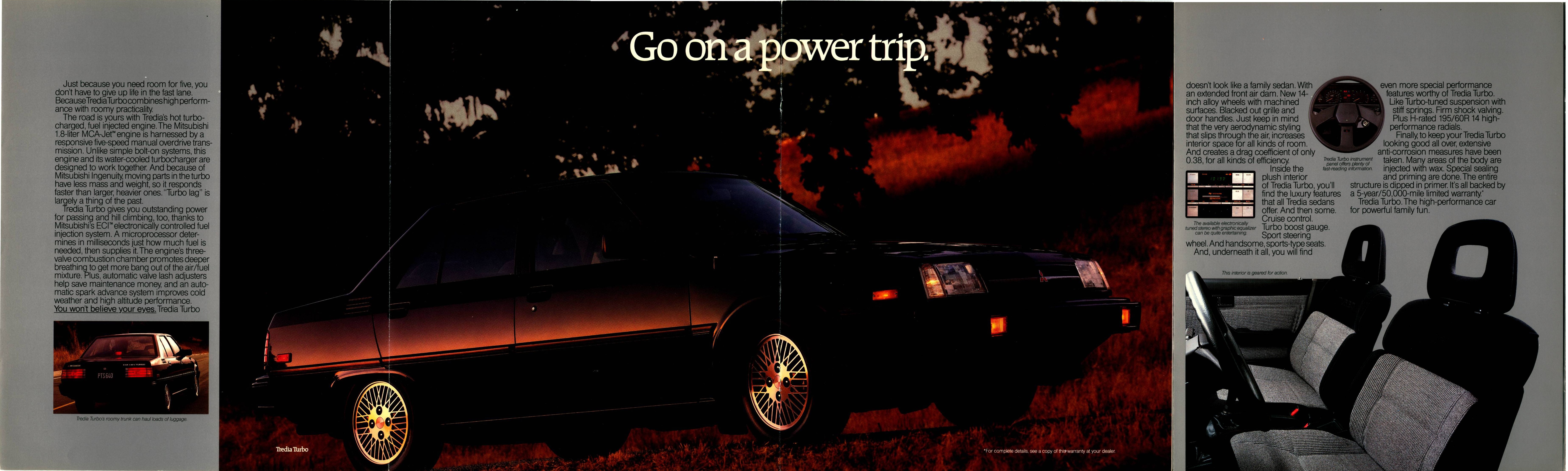 1986 Mitsubishi Tredia Brochure 06-07-08-09