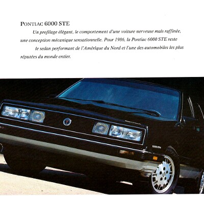 1986 Pontiac 6000-STE Brochure (Cdn-Fr) 02