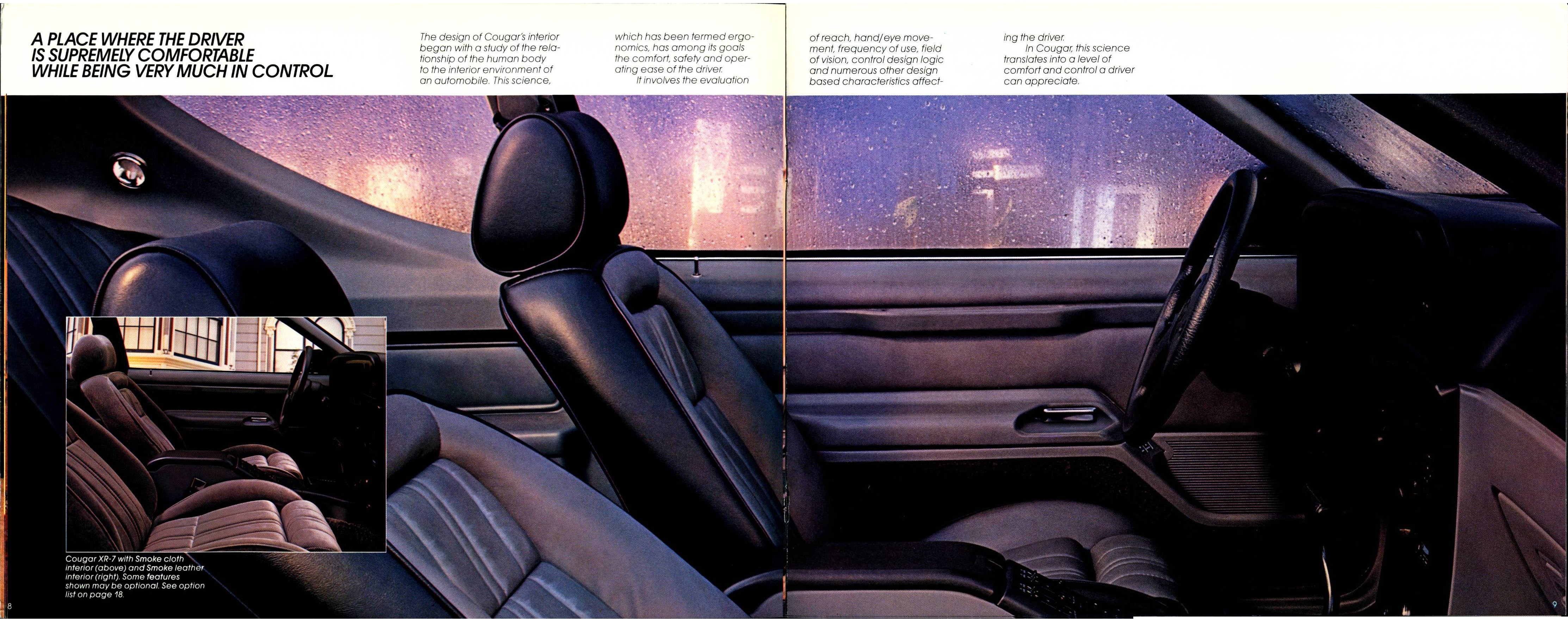 1987 Mercury Cougar Brochure 08-09