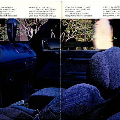 1987 Mercury Cougar Brochure 14-15