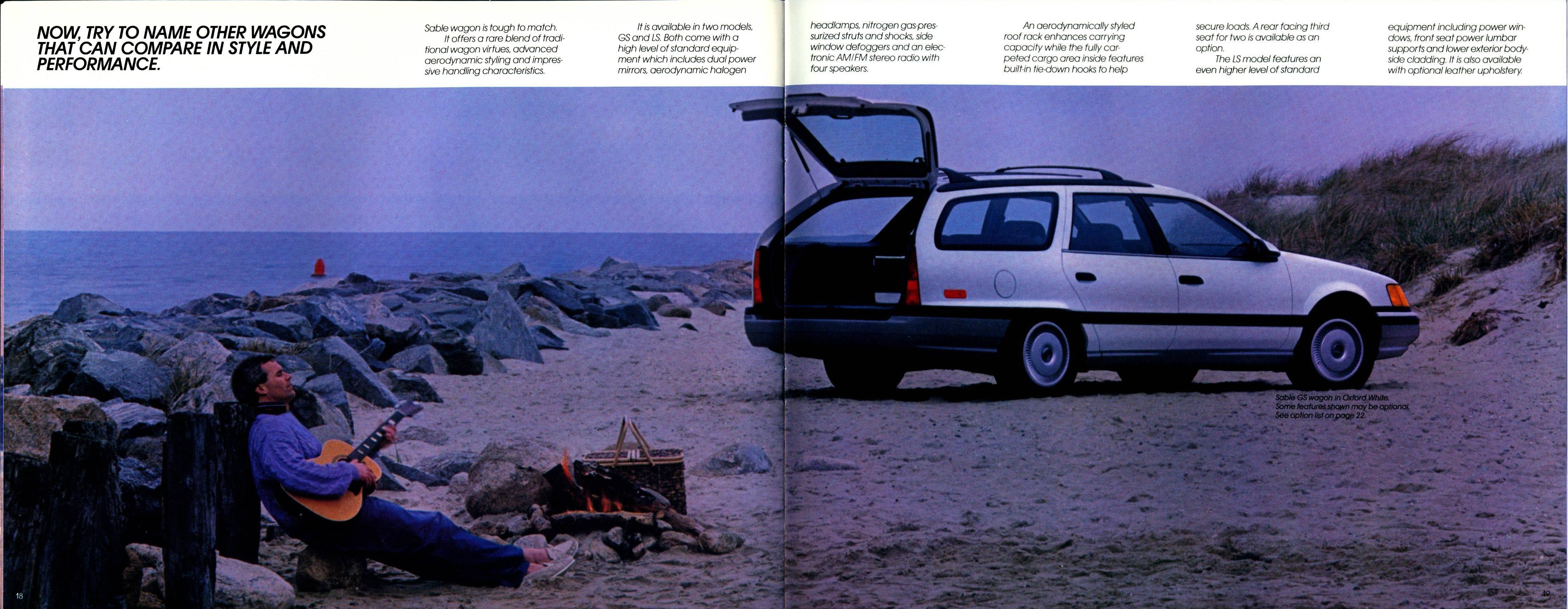 1987 Mercury Sable Brochure 18-19