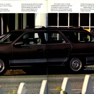 1987 Mercury Sable Brochure 14-15
