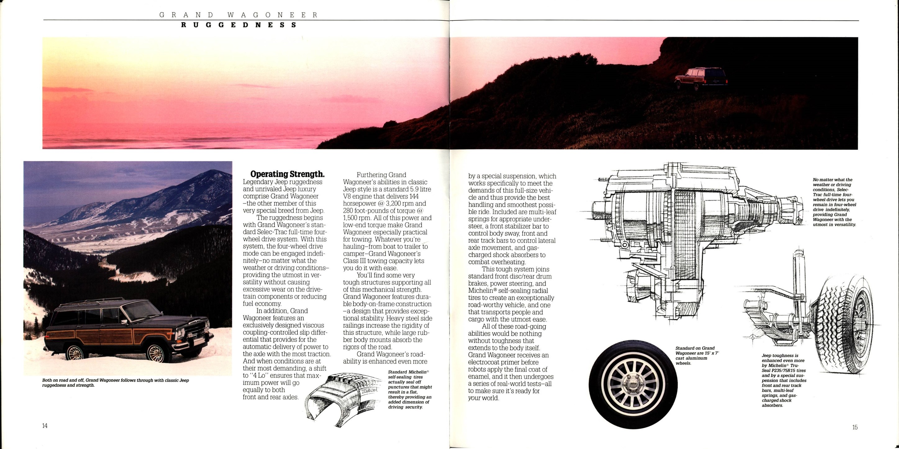 1988 Jeep Wagoneers Brochure 14-15