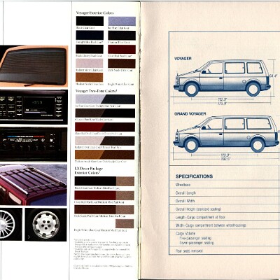 1988 Plymouth Voyager Brochure 14-15