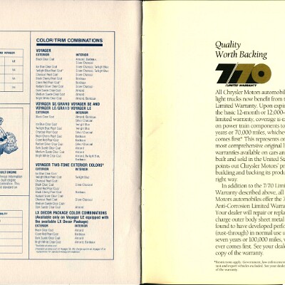 1988 Plymouth Voyager Brochure 22-23