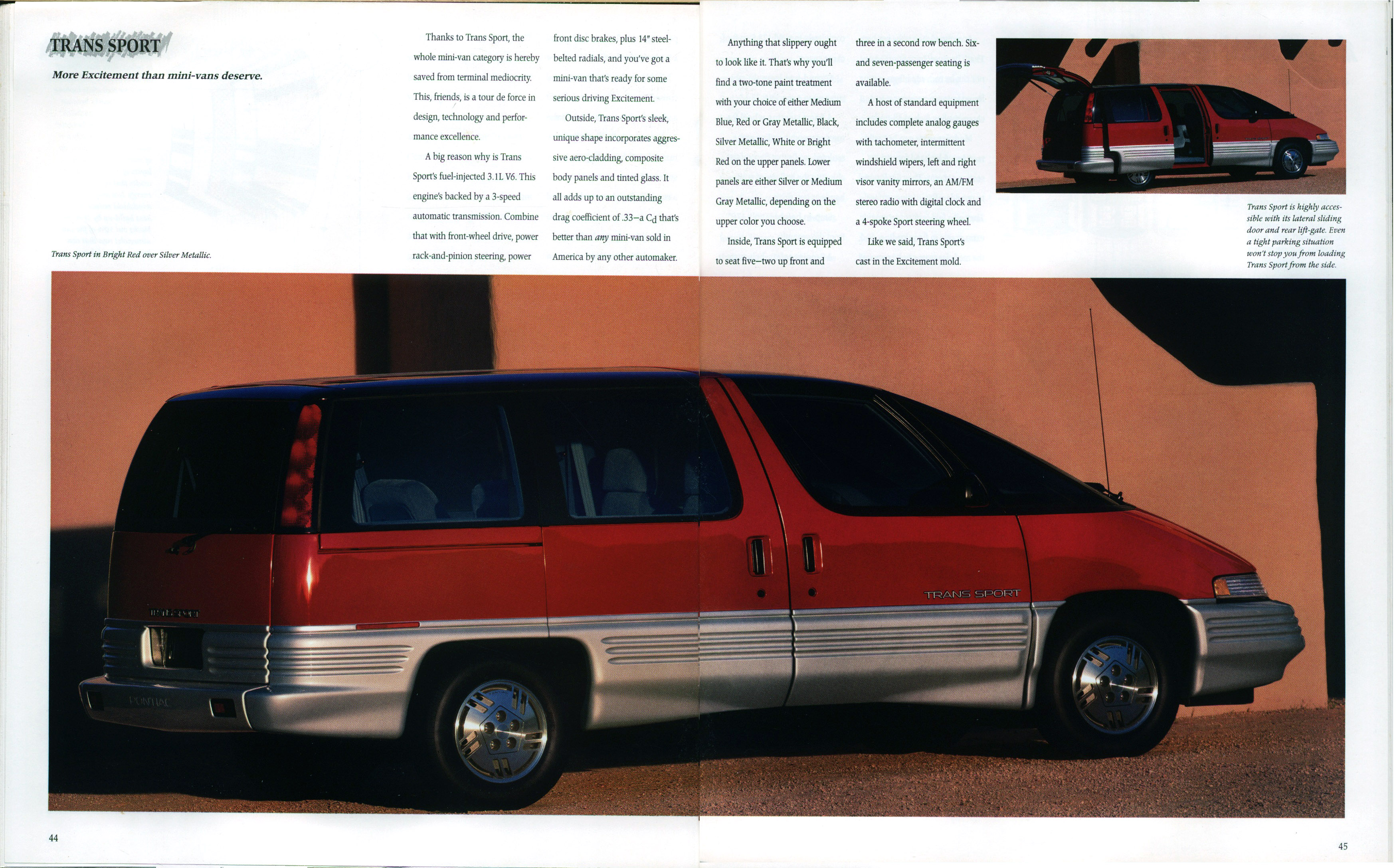 1990 Pontiac Full Line Prestige Brochure 44-45