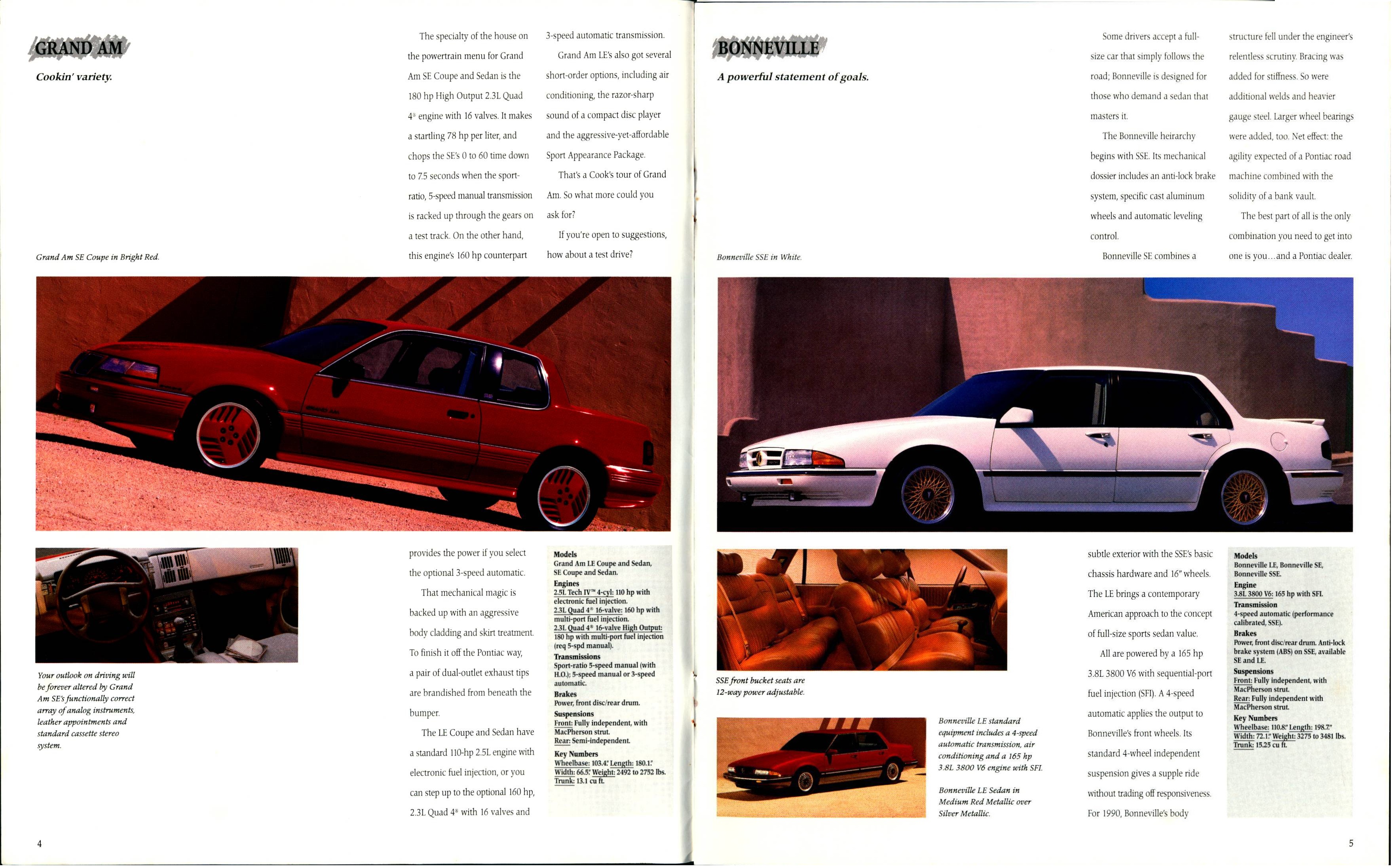 1990 Pontiac Full Line Brochure 04-05