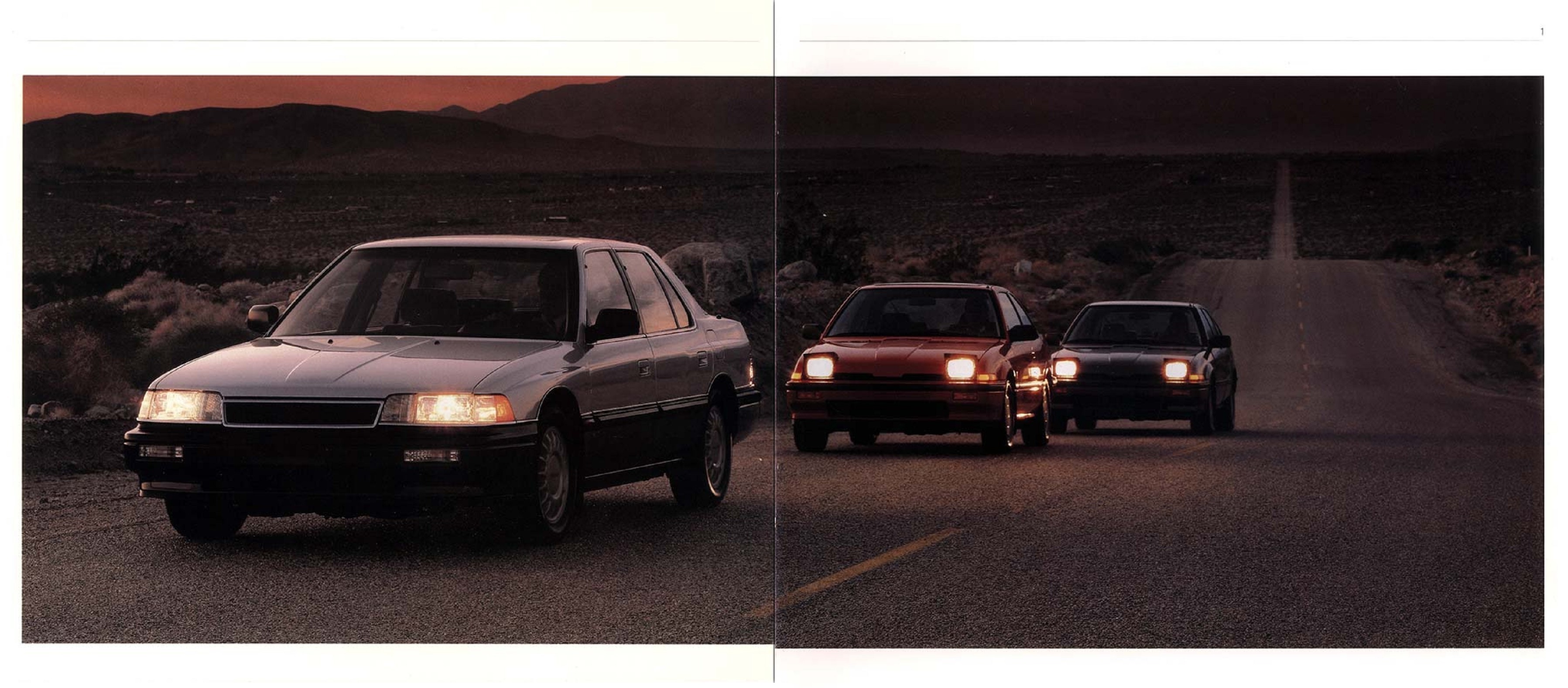 1986 Acura Legend & Integra  Brochure 00a-01