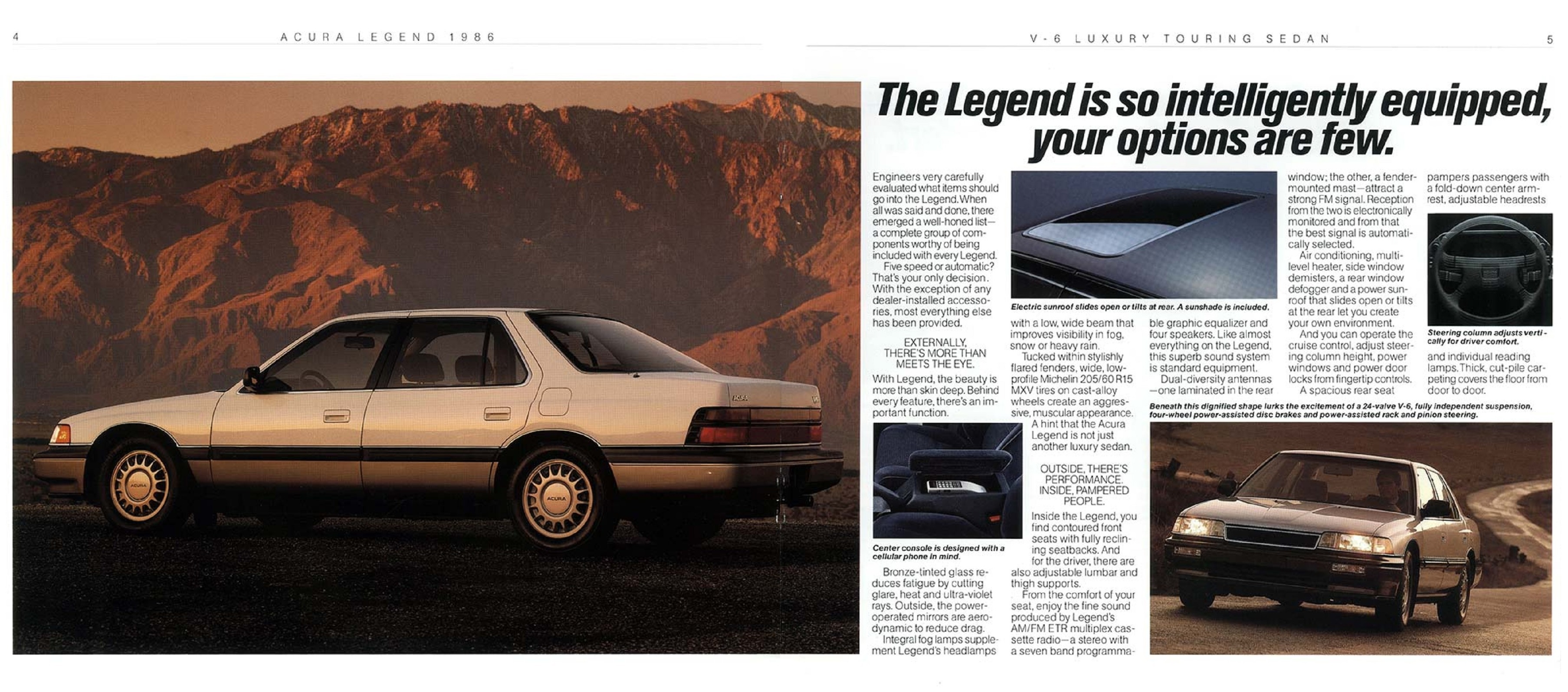 1986 Acura Legend & Integra  Brochure 04-05