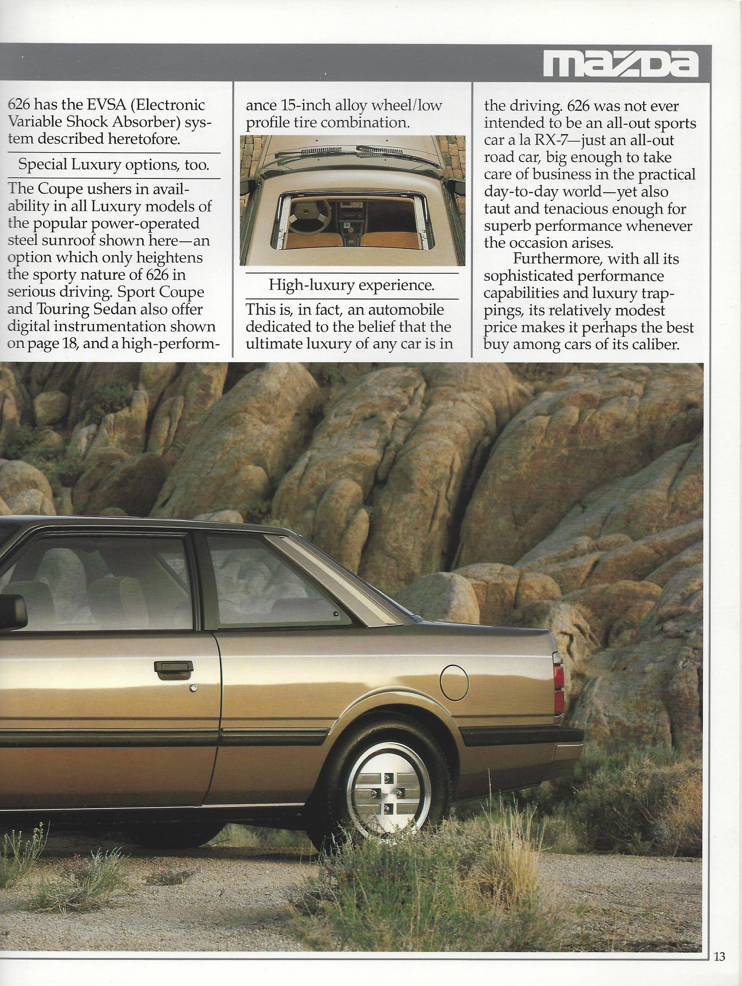 1985 Mazda 626 Brochure 13