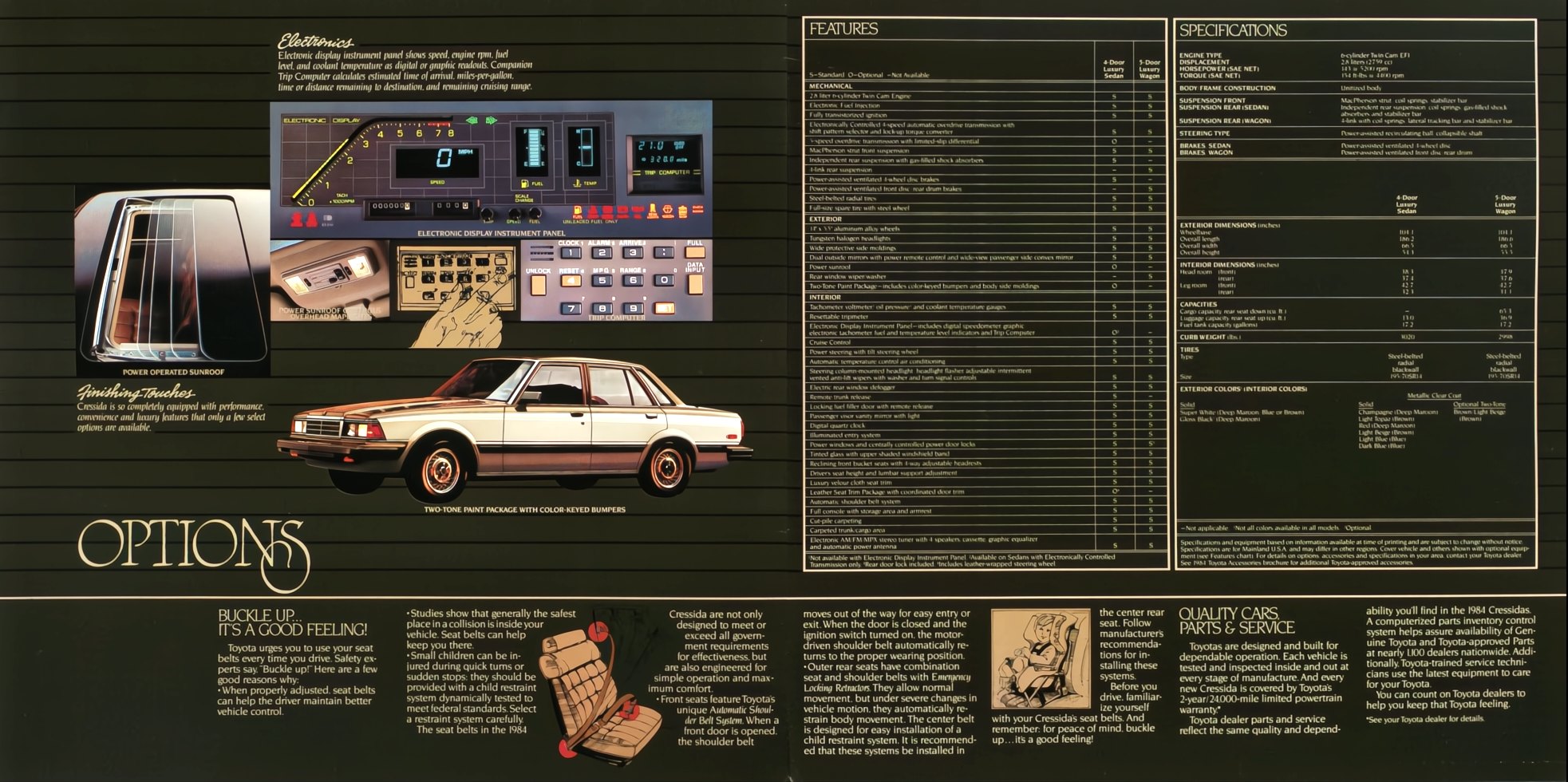1984 Toyota Cressida Brochure 10-11