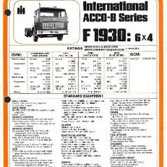 1978 International ACCO-B Specs - Australia 1978 International ACCO-B Specs - Australia