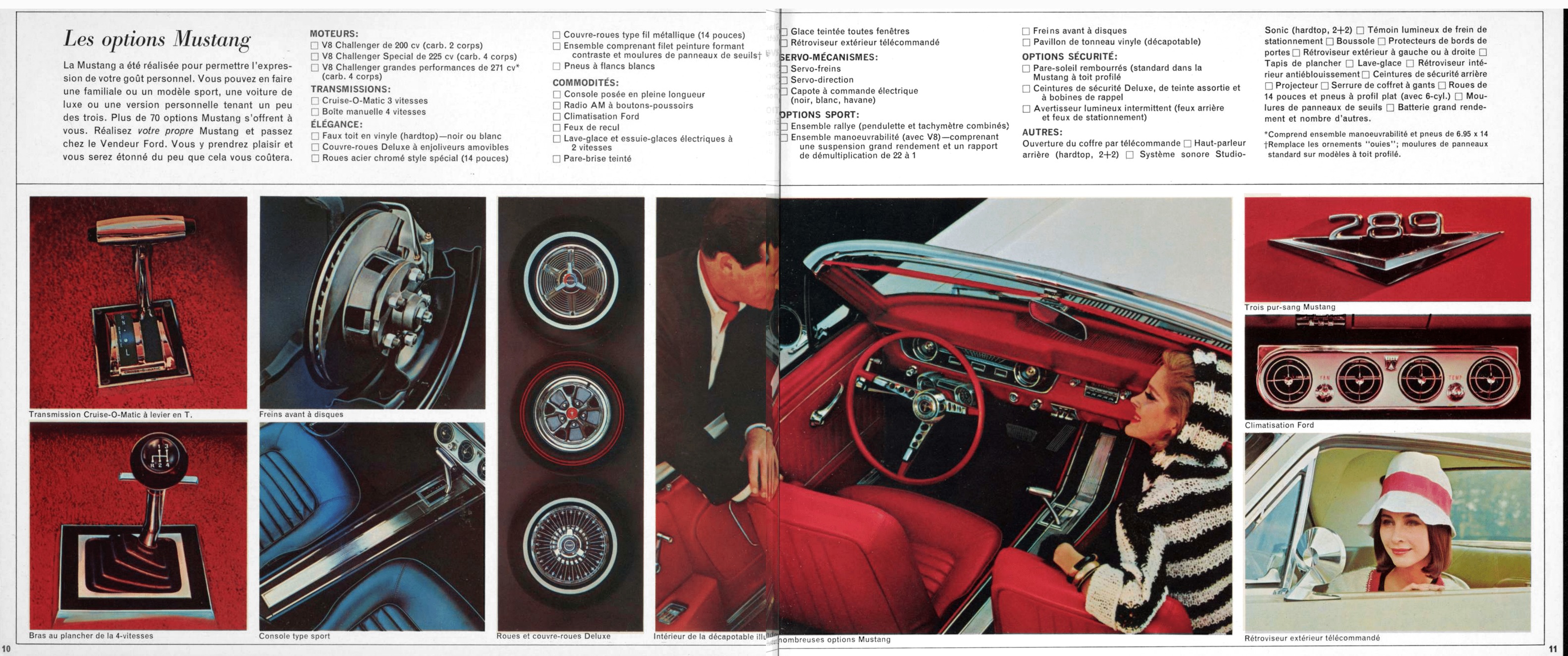 1965 Ford Mustang Brochure (Cdn-Fr) 10-11