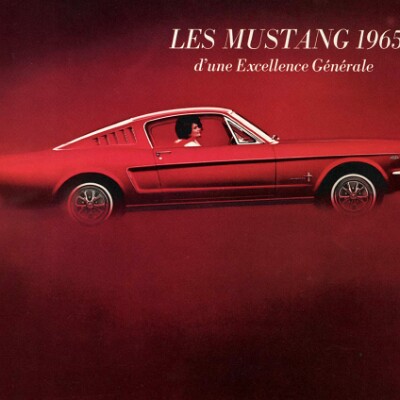 1965 Ford Mustang Brochure - Canada French 1965 Ford Mustang Brochure - Canada French