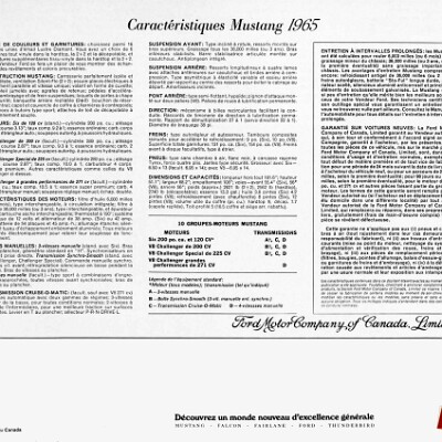 1965 Ford Mustang Brochure (Cdn-Fr) 12
