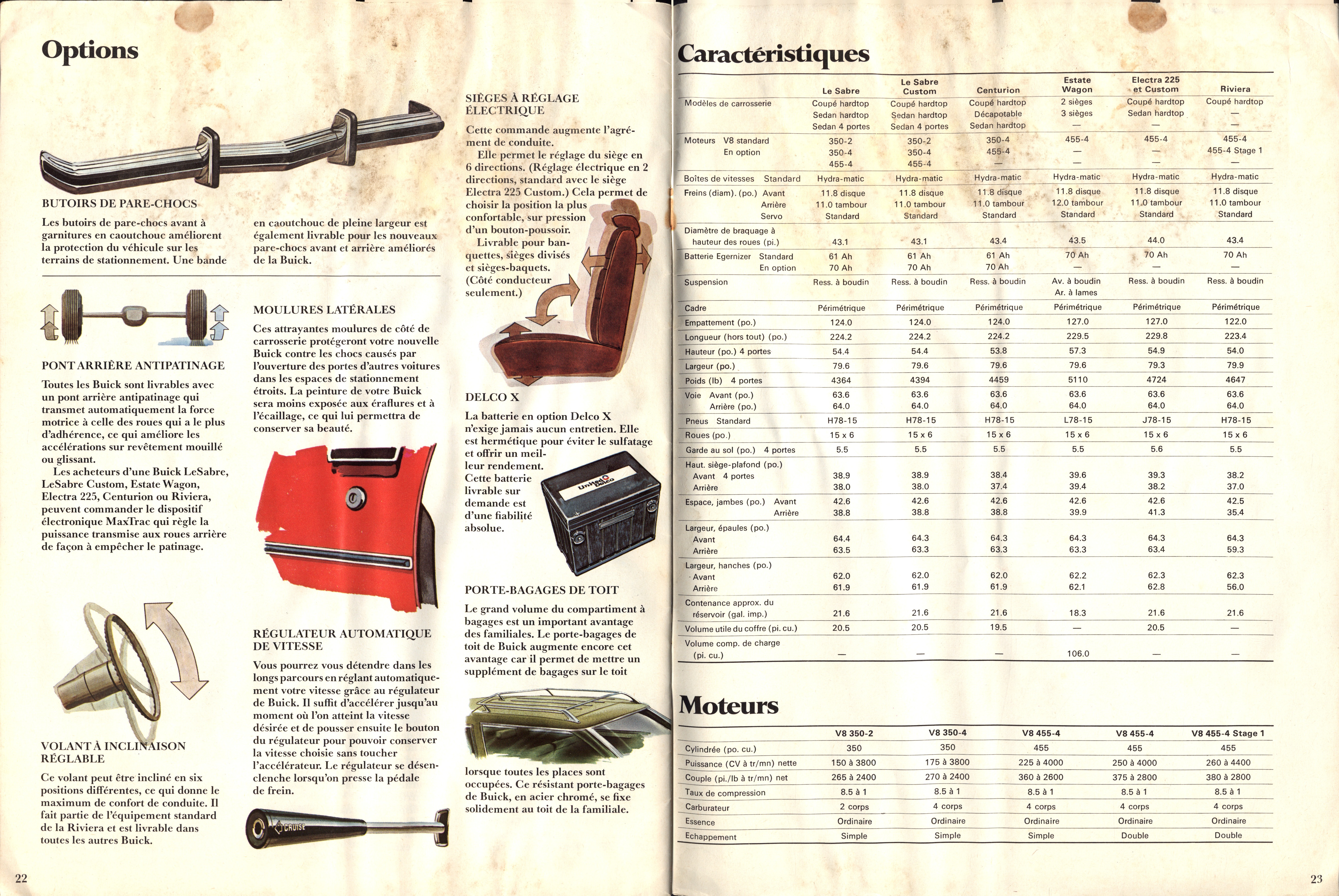 1973 Buick Full Size Brochure (Cdn-Fr) 22-23