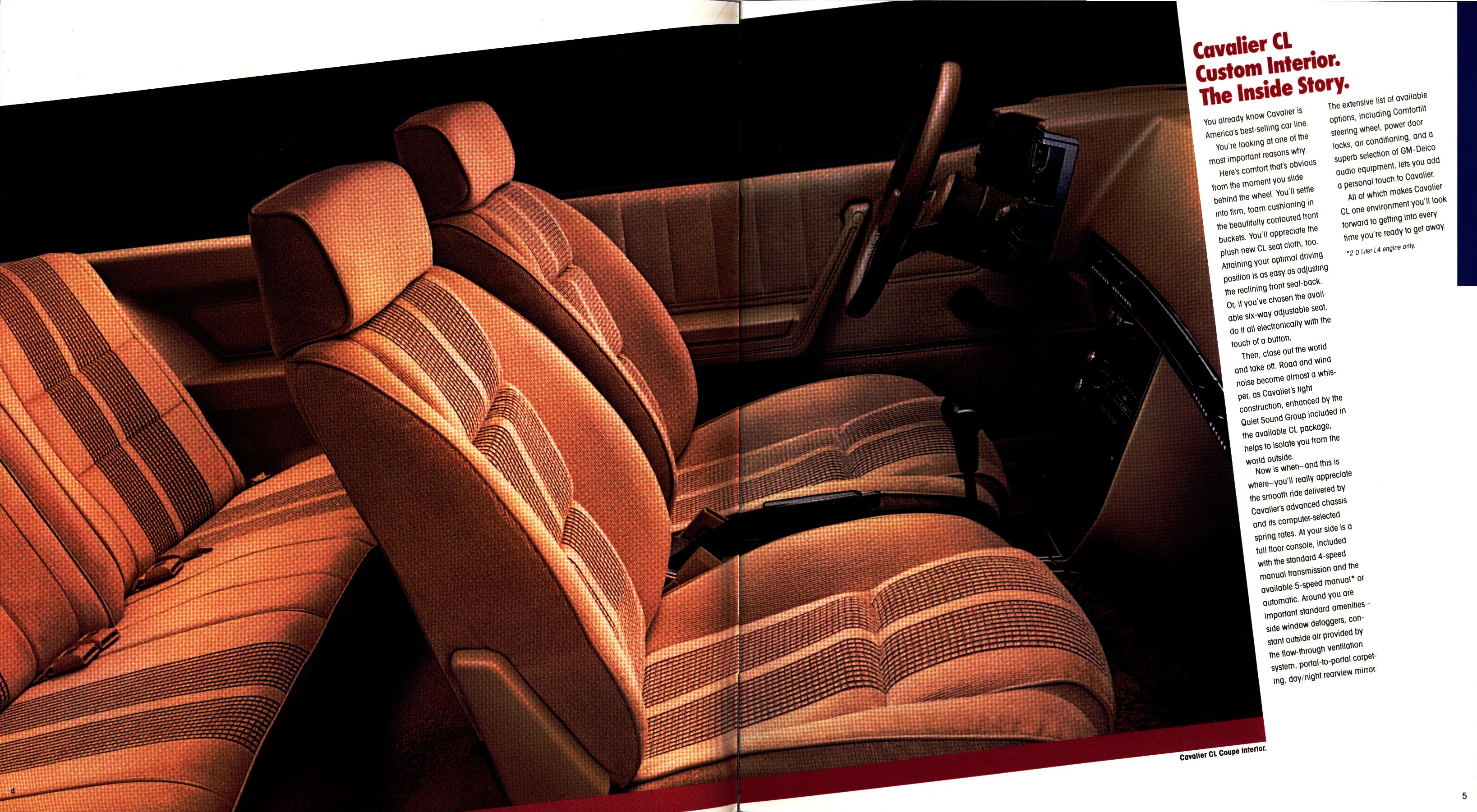 1986 Chevrolet Cavalier Brochure 04-05