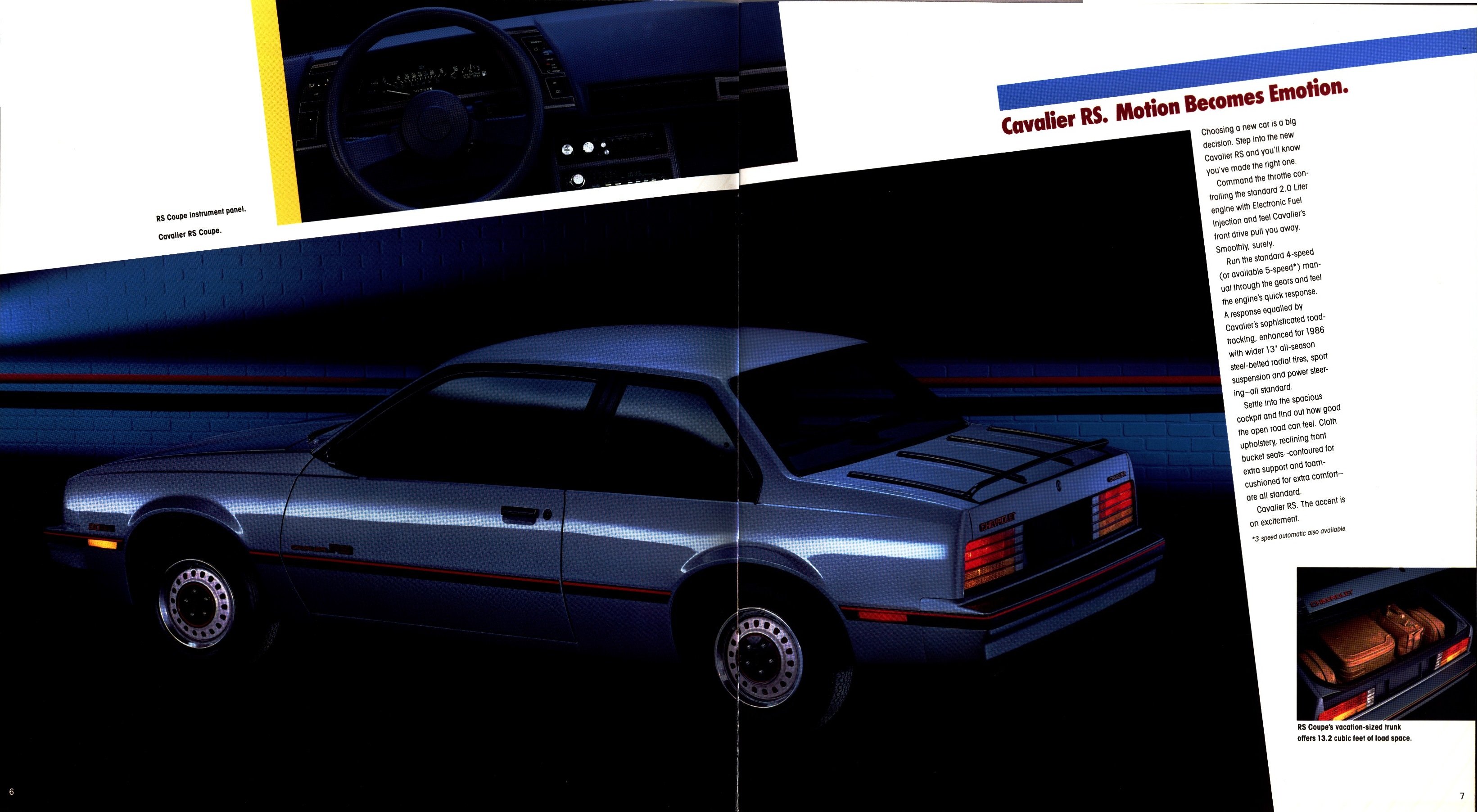 1986 Chevrolet Cavalier Brochure 06-07