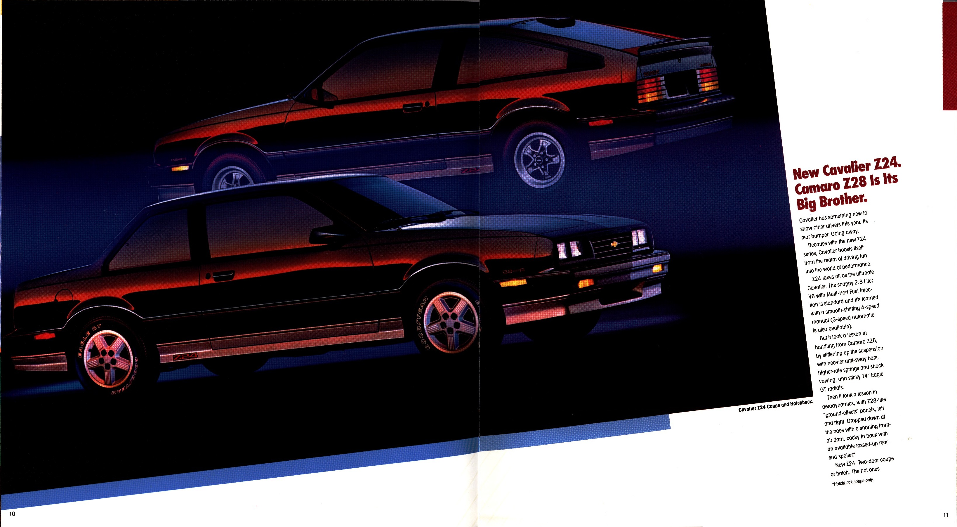 1986 Chevrolet Cavalier Brochure 10-11
