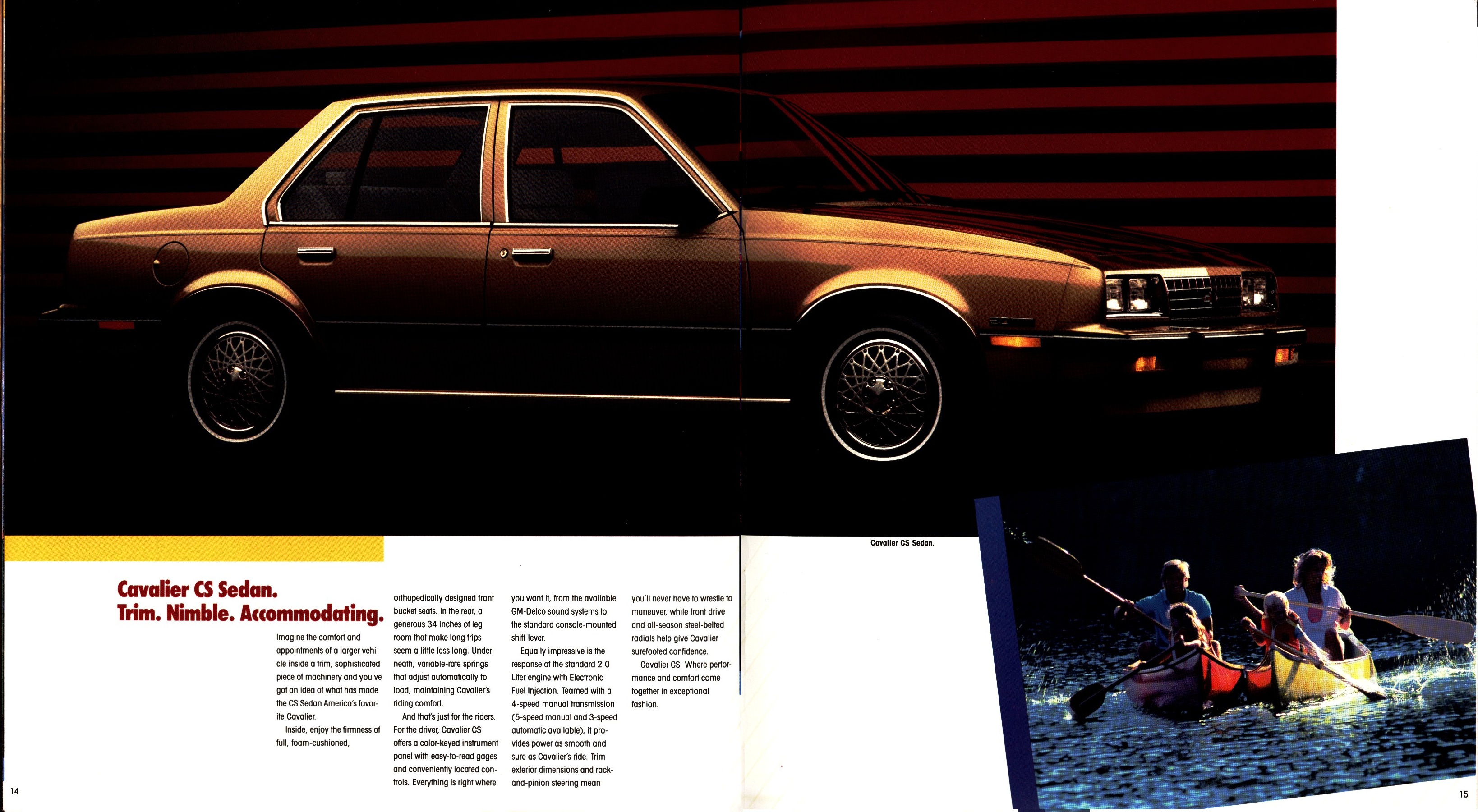 1986 Chevrolet Cavalier Brochure 14-15