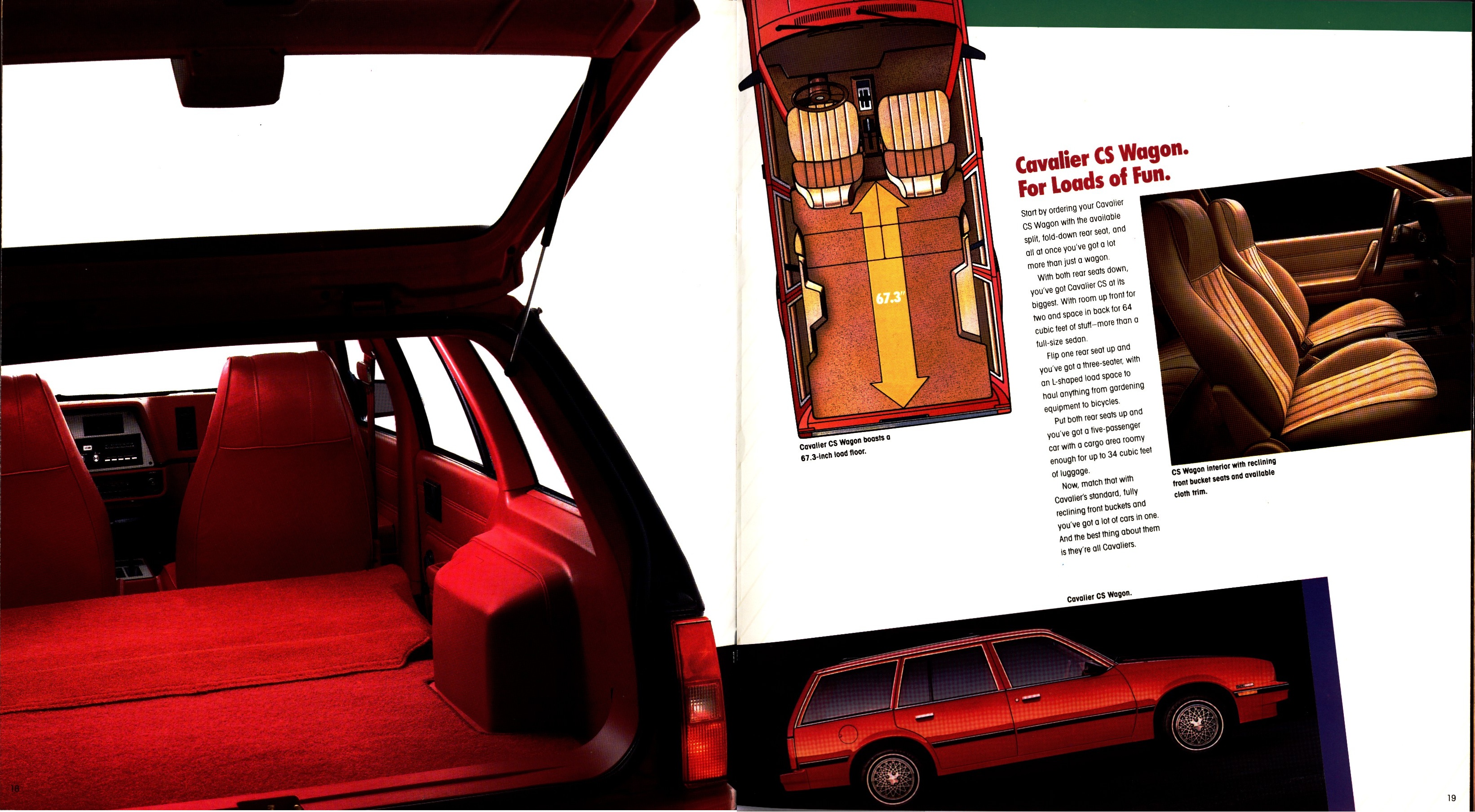 1986 Chevrolet Cavalier Brochure 18-19