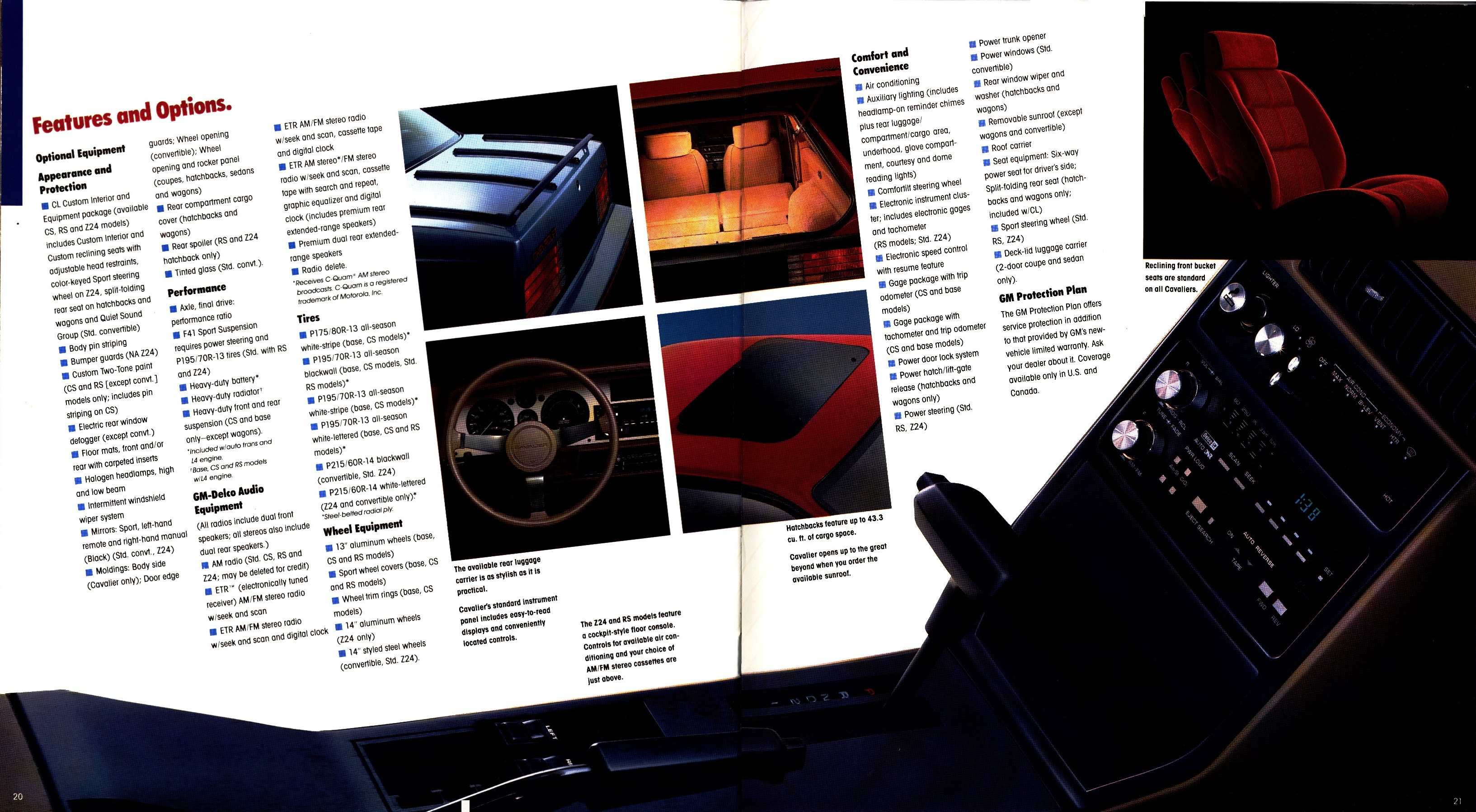 1986 Chevrolet Cavalier Brochure 20-21