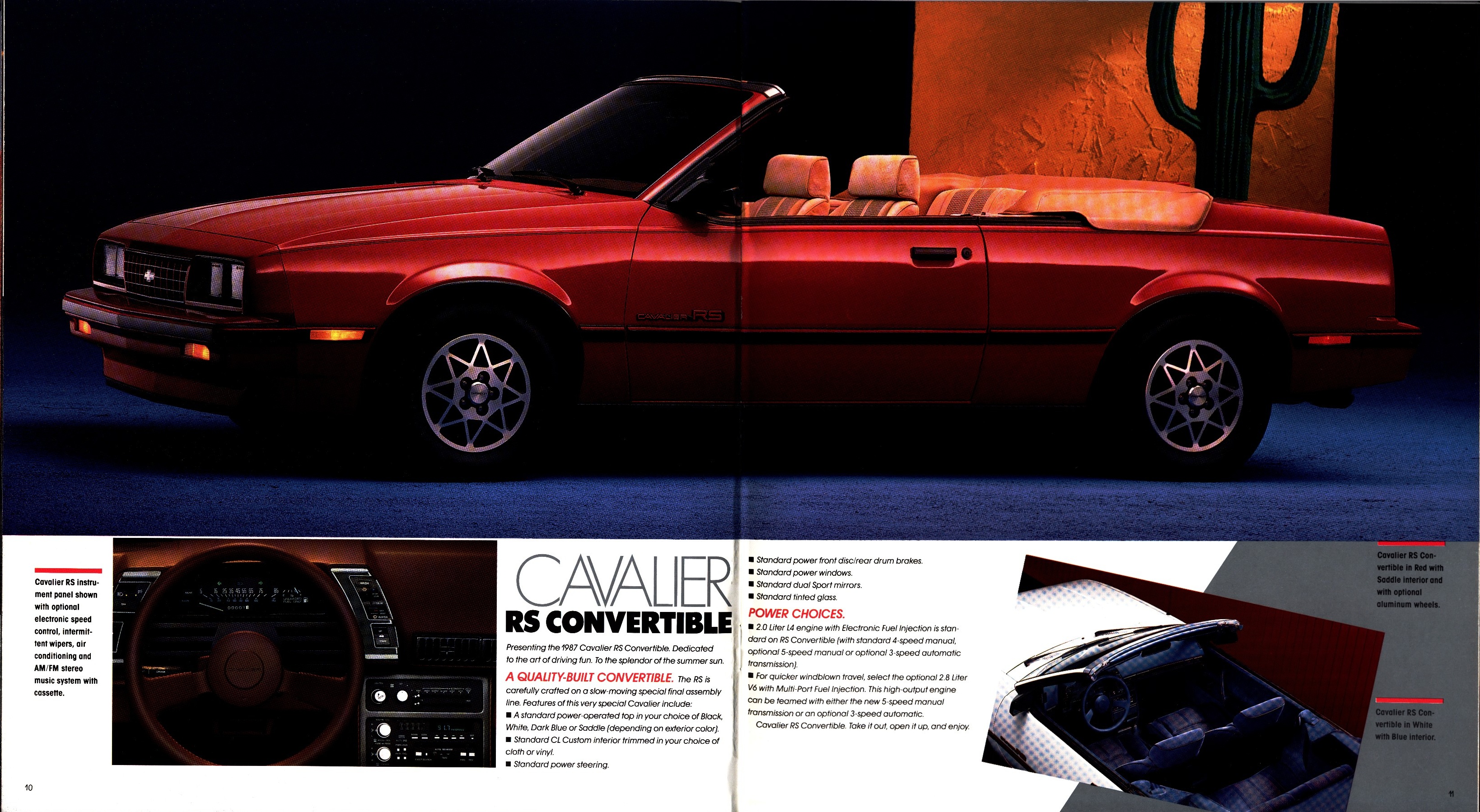 1987 Chevrolet Cavalier Brochure 10-11