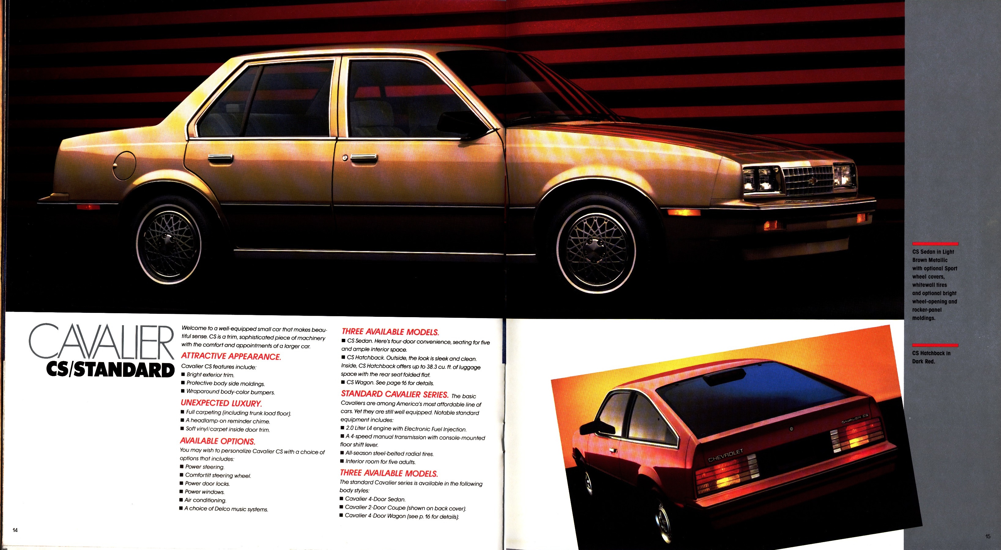 1987 Chevrolet Cavalier Brochure 14-15