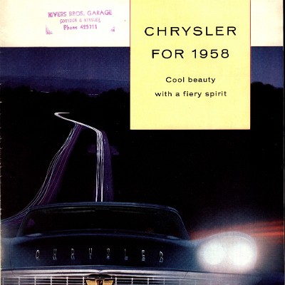 1958 Chrysler Foldout - Canada