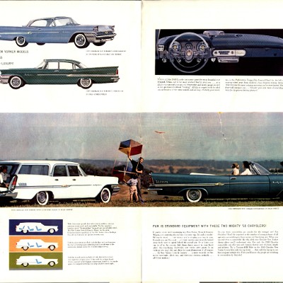 1958 Chrysler Foldout Canada 04-05-06-07