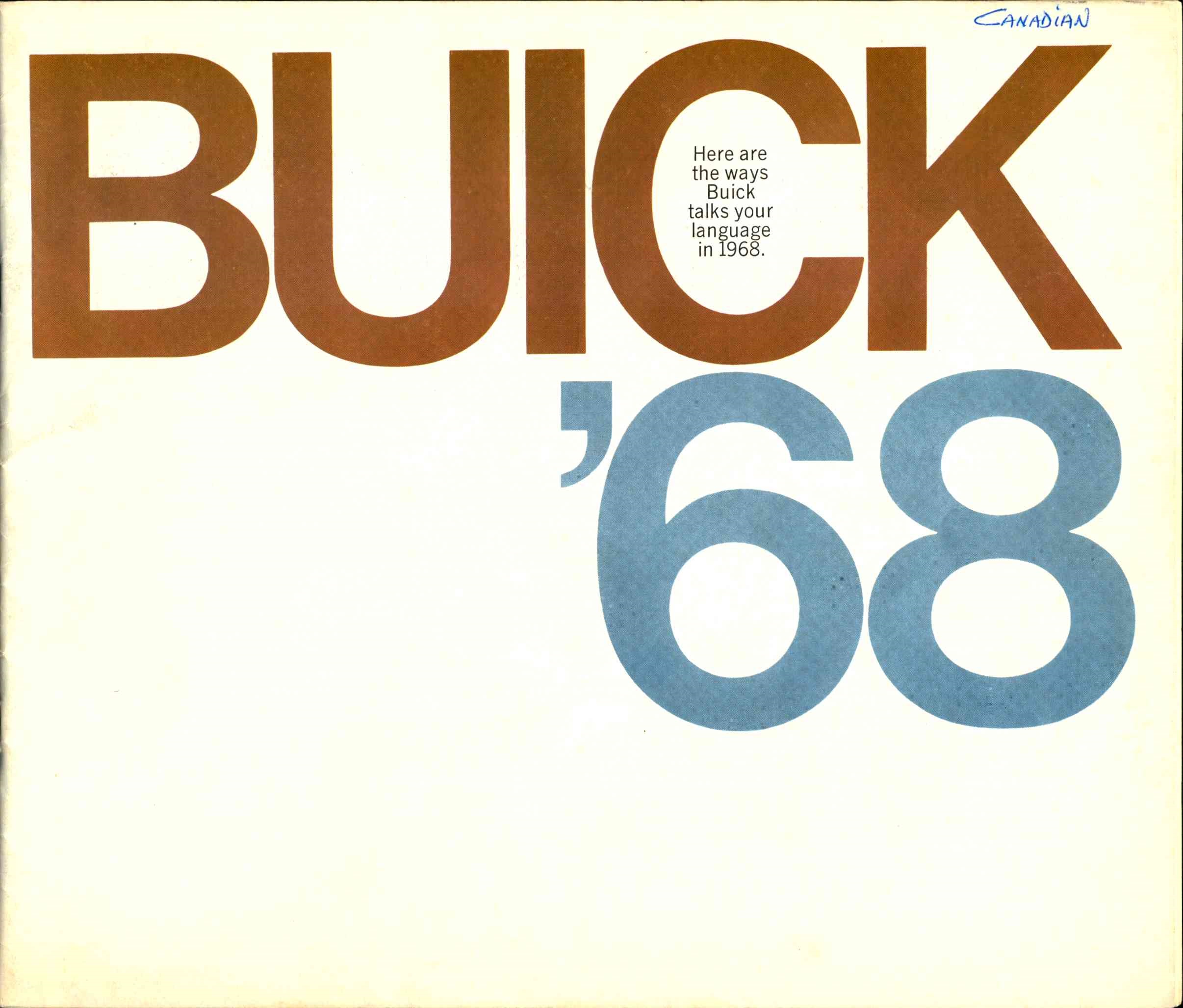 1968 Buick Full Line Brochure Canada 01