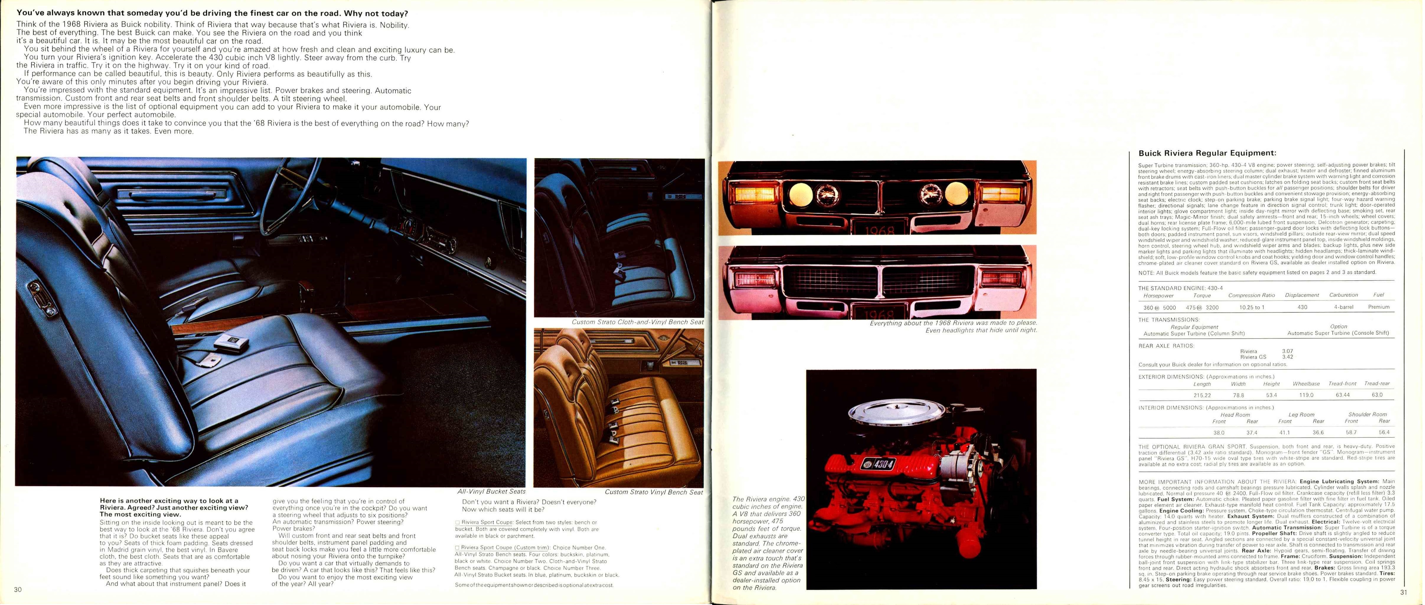 1968 Buick Full Line Brochure Canada 30-31