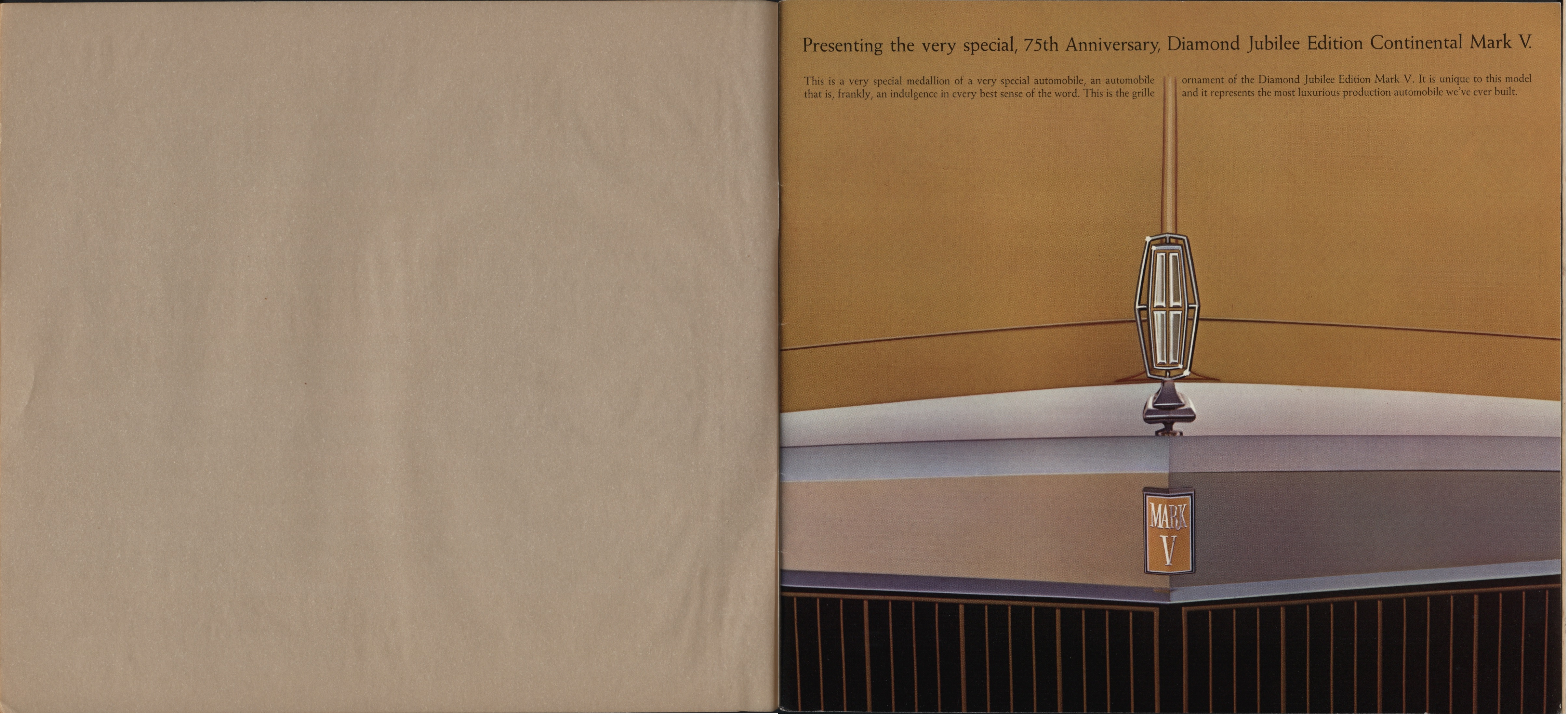 1978 Lincoln Continental Mark V Brochure 00a-01b