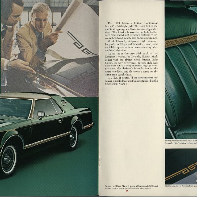 1978 Lincoln Continental Mark V Brochure 10-11