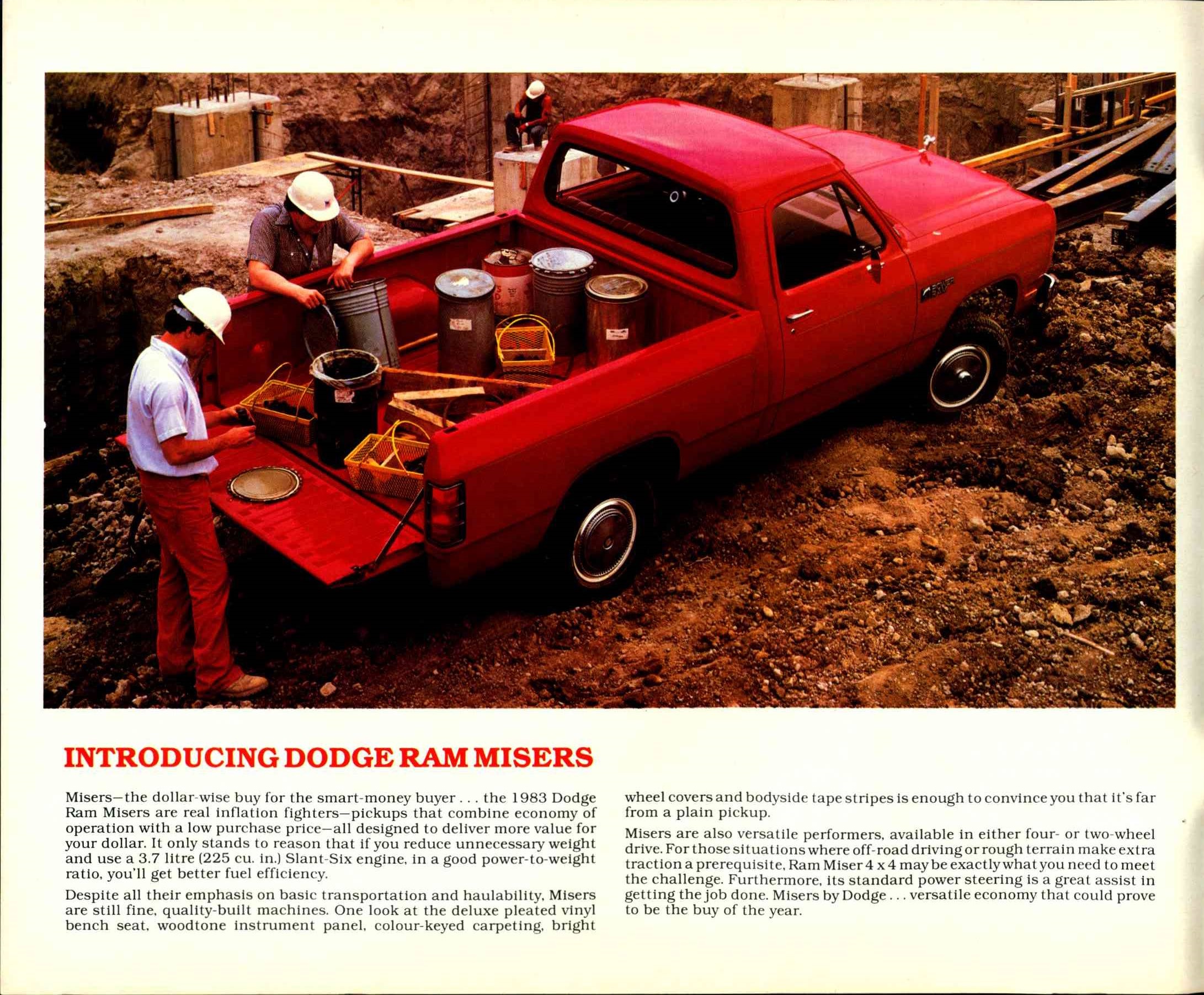 1983 Dodge Ram Pickups Brochure Canada 02