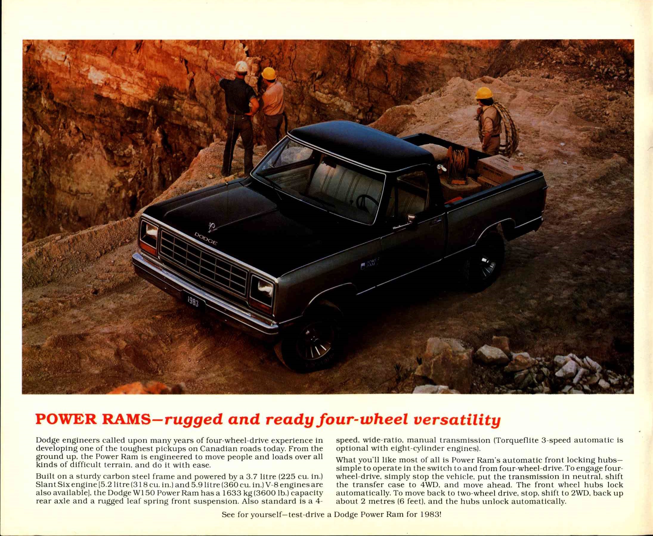 1983 Dodge Ram Pickups Brochure Canada 04
