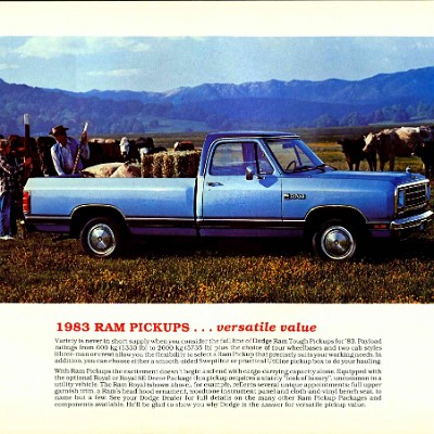 1983 Dodge Ram Pickups Brochure Canada 03