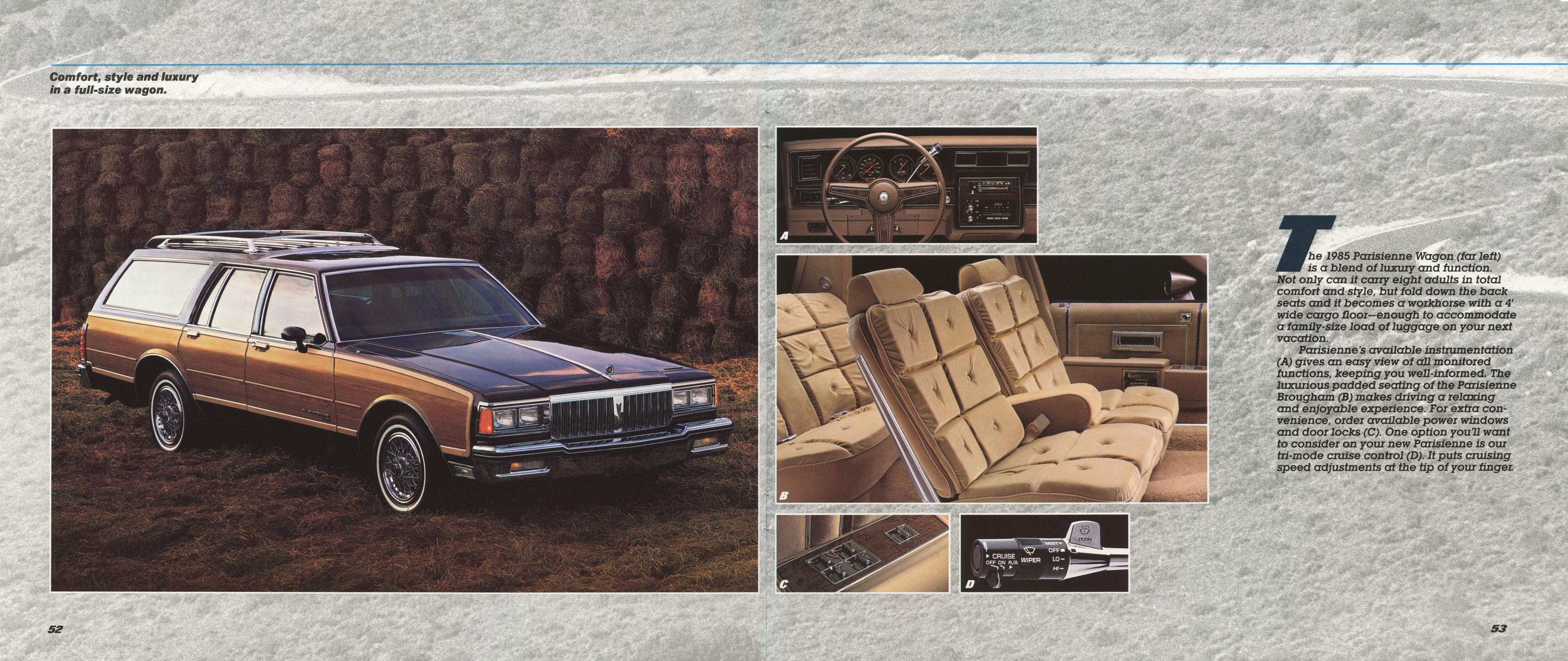 1985 Pontiac Full Line Prestige-52-53