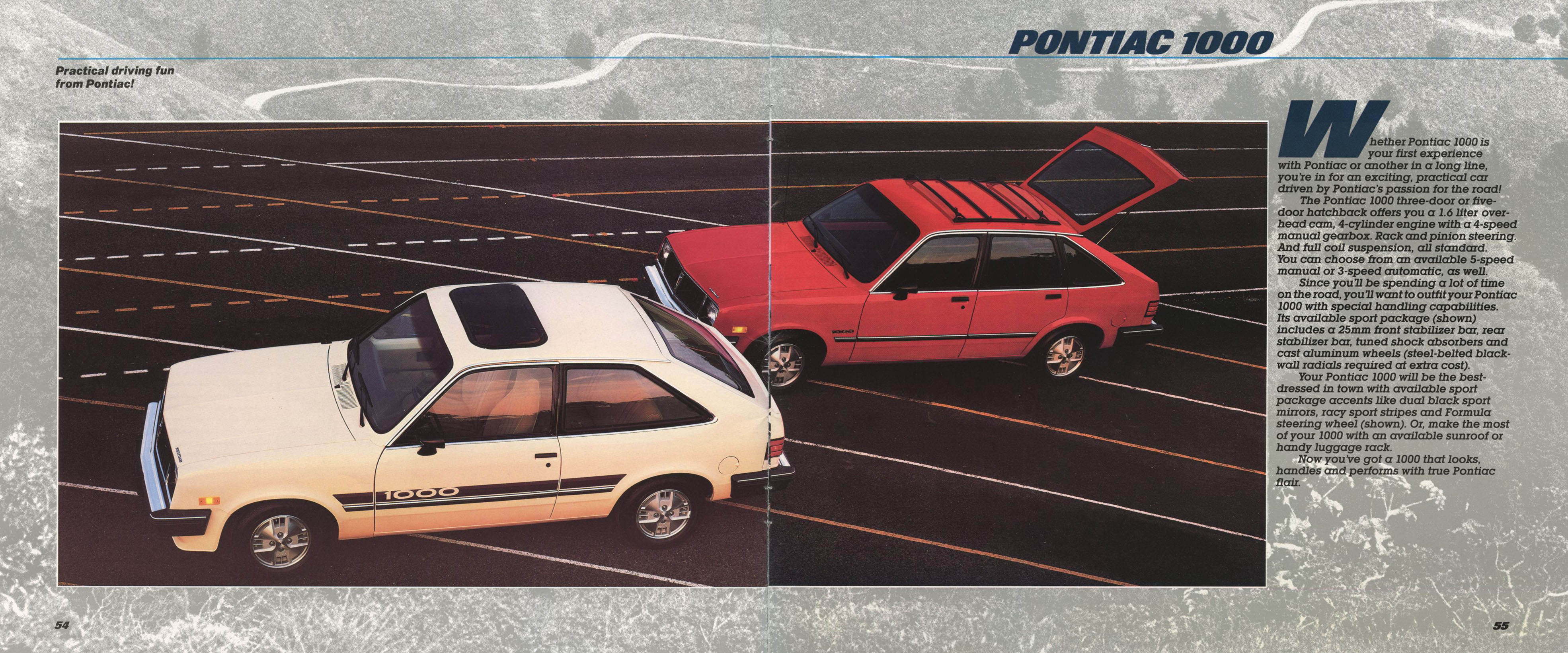1985 Pontiac Full Line Prestige-54-55
