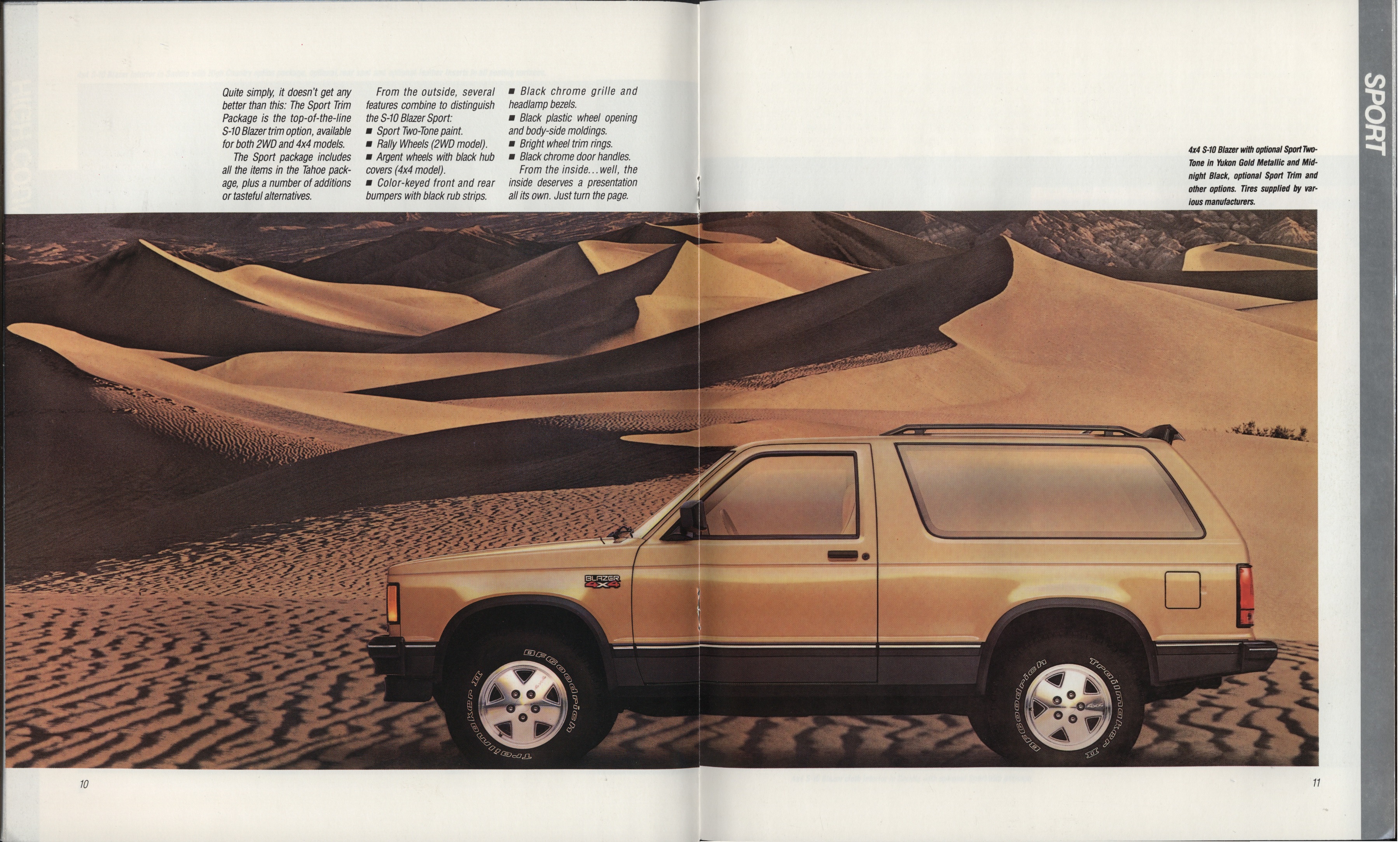1988 Chevrolet S-10 Blazer Brochure 10-11
