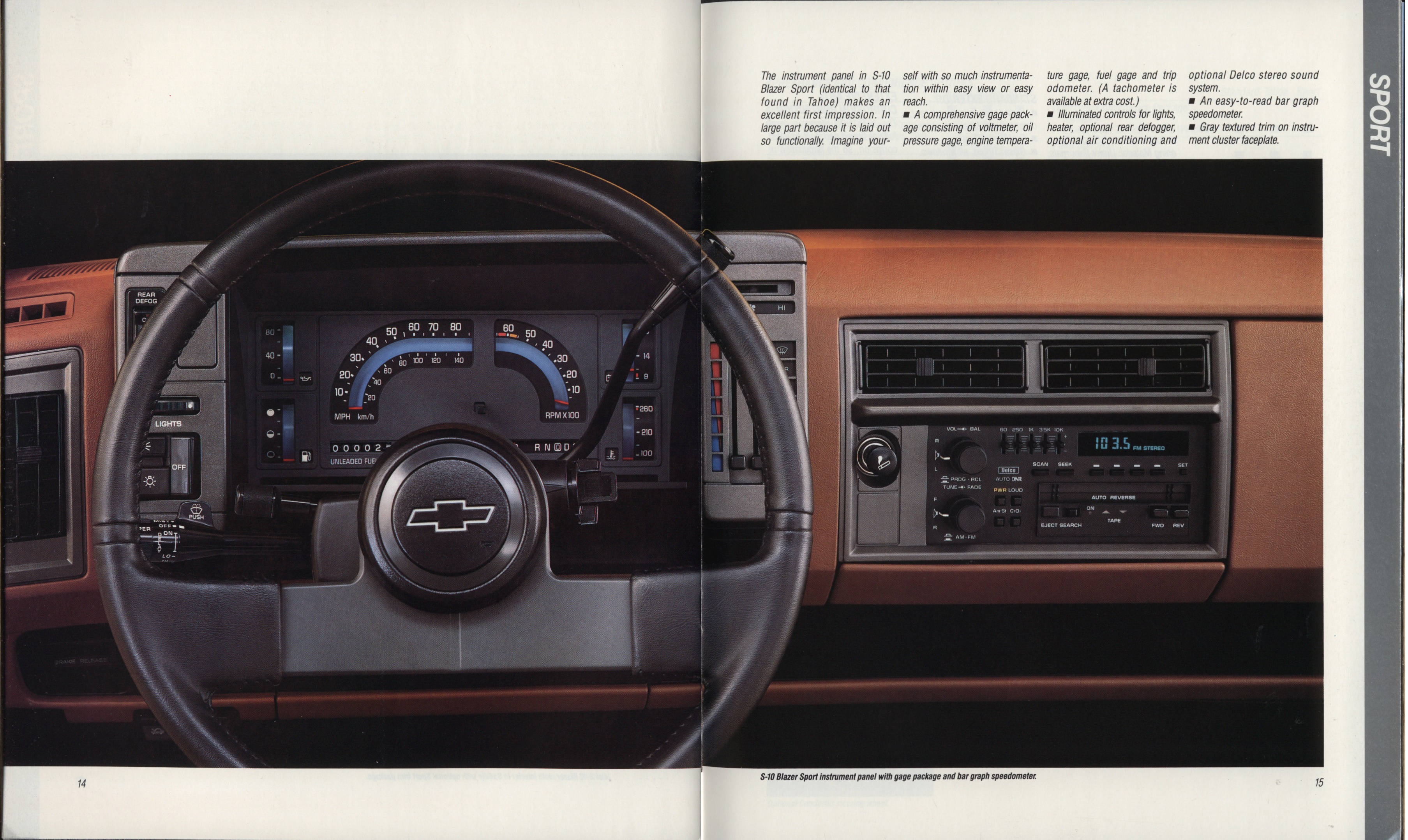 1988 Chevrolet S-10 Blazer Brochure 14-15
