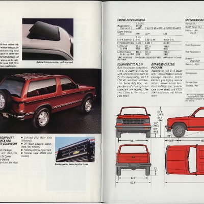1988 Chevrolet S-10 Blazer Brochure 18-19