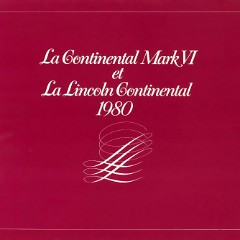 1980 Lincoln Continental and Mk VI - Canada French