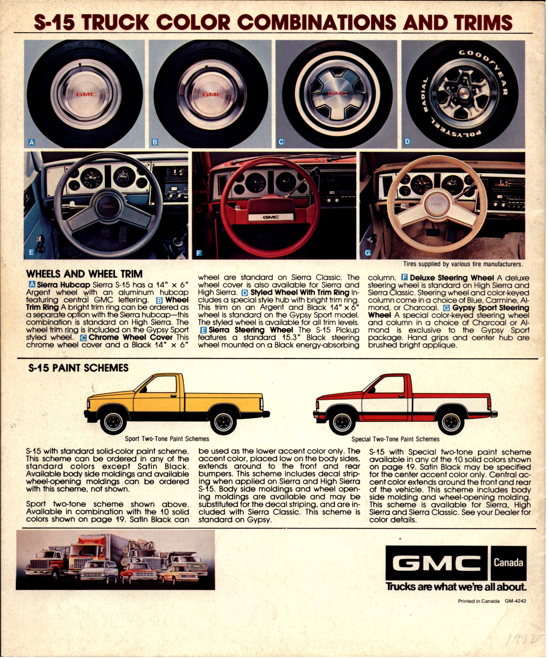 1982 GMC S-15 Brochure Canada 20